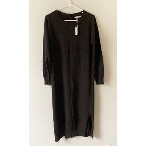 NWT Madewell Sweater dress in charcoal Gray